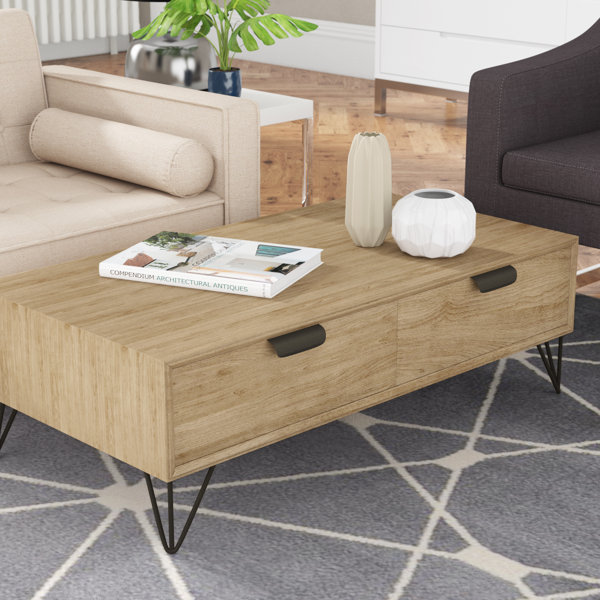 Stamper coffee table with shop storage